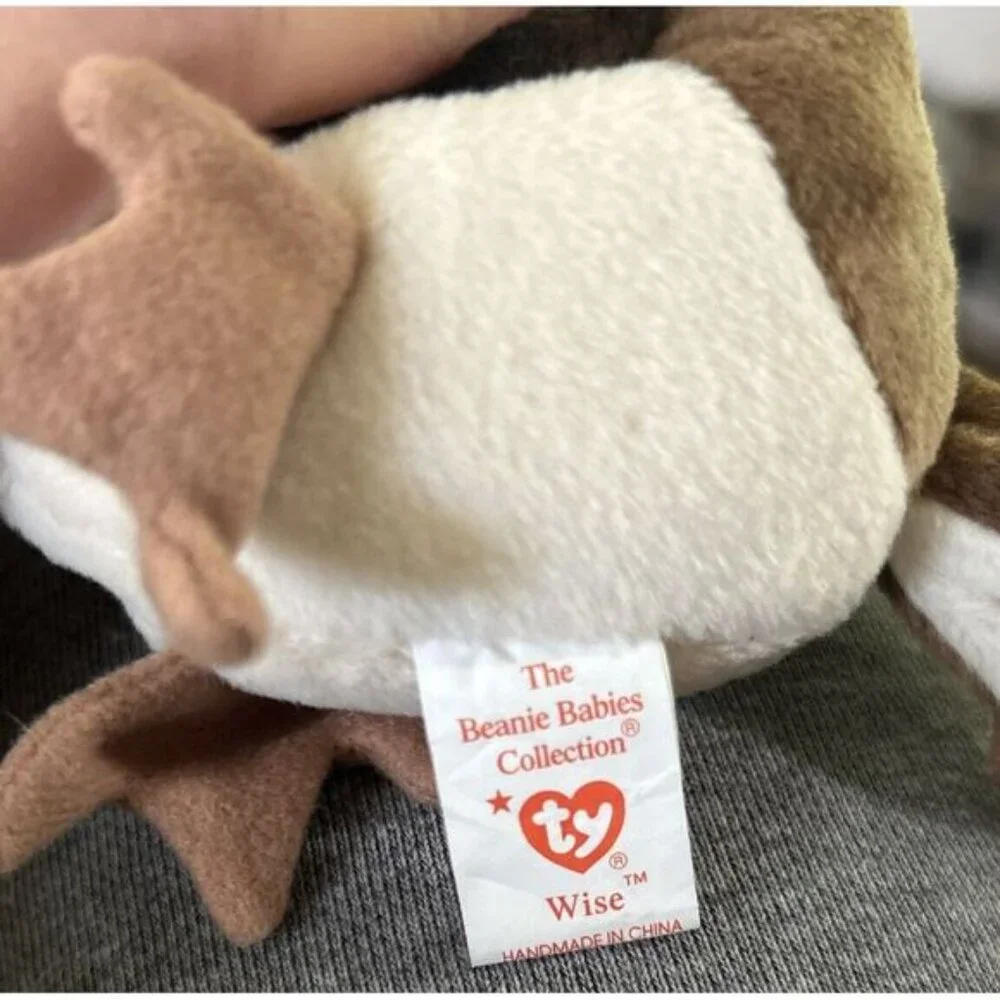 Ty Beanie Baby - Wise The Owl Class of 1998 w/ TAG & PROTECTOR **NEW**